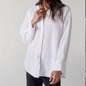 White Cotton Button Down from Velvet by Graham & Spencer